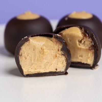 Dark Chocolate Peanut Butter Buckeyes